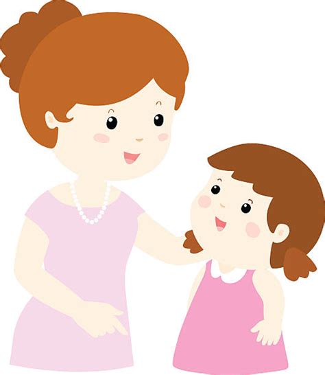 Parent And Child Talking Clip Art, Vector Images & Illustrations - iStock