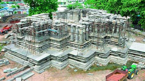 1000 pillar shrine work resumes in Hanamkonda