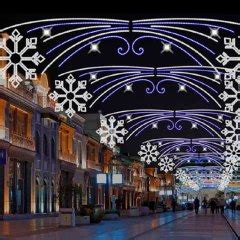 Outdoor Large LED Snowflake Lights for Street | YanDecor