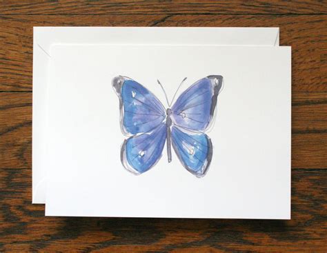 Butterfly Stationery - set of 6 folded cards + envelopes — Paper by JLee