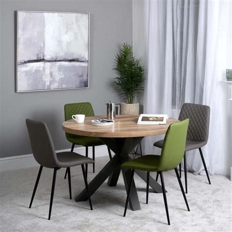 Ridley Round Dining Table 120cm | 120cm Dining Table - Woods Furniture