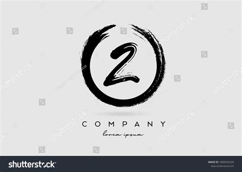 Grunge Number 2 Logo Icon Vintage Stock Vector (Royalty Free ...