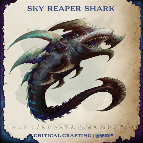 [OC-Art] Sky Reaper Shark statblock : r/UnearthedArcana