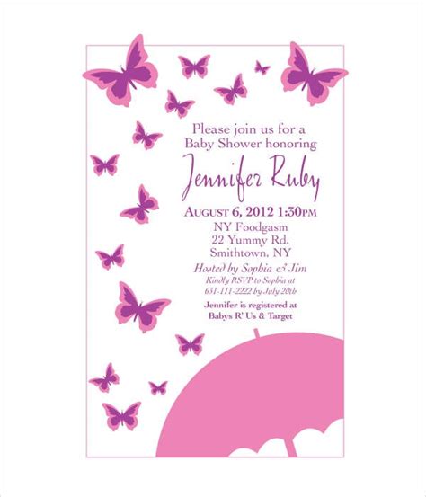 47+ Butterfly Party Invites PNG | US Invitation Template