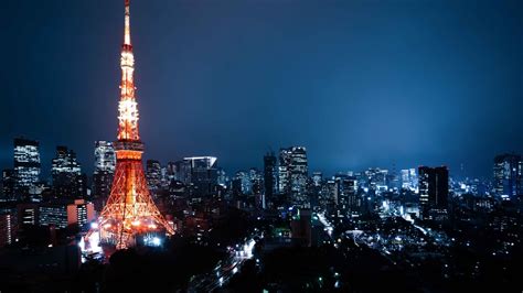 1920x1080 Resolution Tokyo Tower at Night 1080P Laptop Full HD Wallpaper - Wallpapers Den