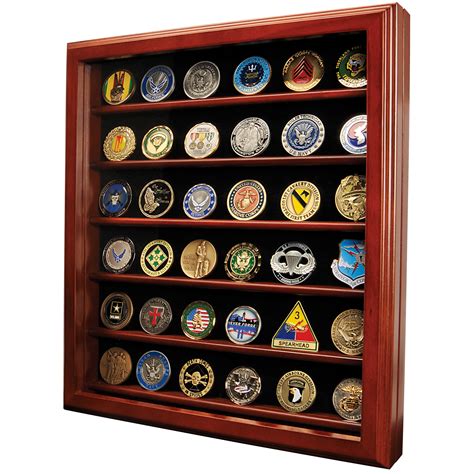 Large Military Challenge Coin Display Case Cabinet, 47% OFF