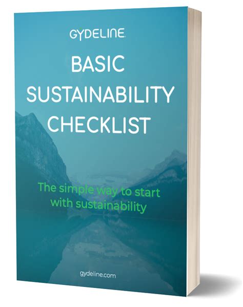 Simple Sustainability Checklist | Gydeline