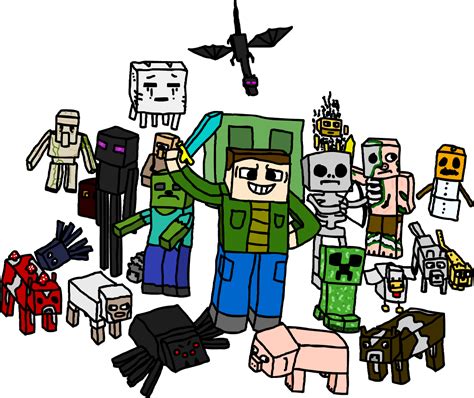 Minecraft Mobs (1.2.5) by Ragethe on DeviantArt