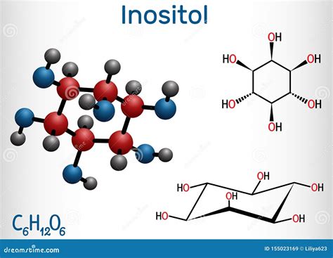 Inositol (myo-inositol) Molecule. Inositol And Its Phosphates Play Essential Roles In A Number ...