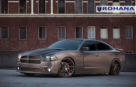 Stanced Dodge Charger on Rohana RC10 Custom Wheels Dodge Wheels, Oem Wheels, Custom Wheels ...