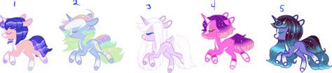 Cheap MLP Unicorn adopts OPEN by SakiMiaji on DeviantArt