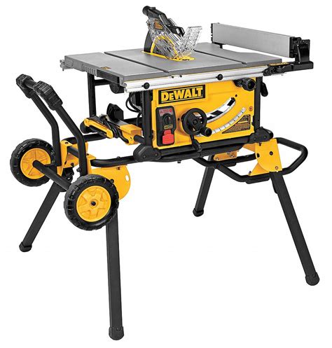 DEWALT Portable Table Saw, 10 in Blade Dia., 5/8 in Arbor Size - 25AX04 ...