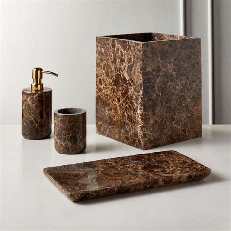 Brown Marble Bathroom Accessories – Everything Bathroom