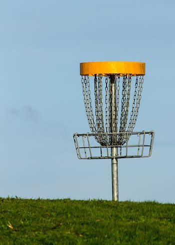 Frisbee Golf Basket Stock Photo - Download Image Now - iStock