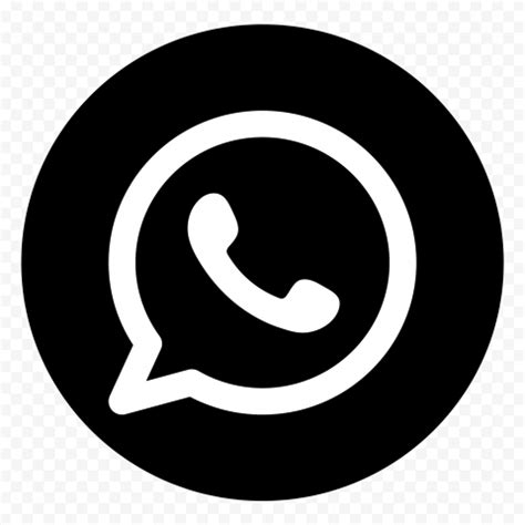 HD Round Black & White WhatsApp Wa Whats App Logo Icon PNG | App logo, Logo icons, ? logo