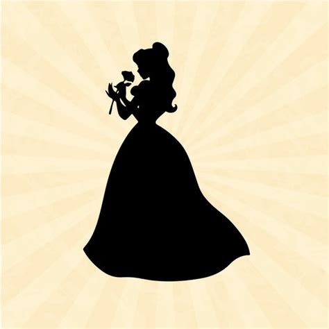 Beauty and the Beast svg Belle svg Belle silhouette svg - Etsy France