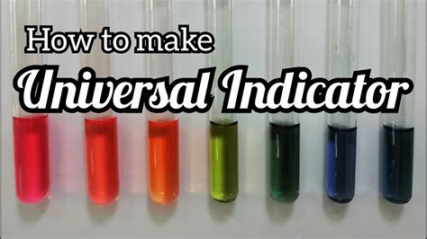 How to make universal indicator - pH solution - YouTube