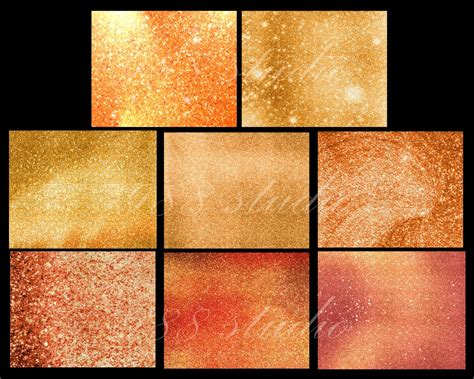 Orange Glitter Background Png Texture Art Scrapbooking Digital Paper ...