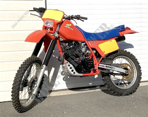 XR 500 1983 n°53 rear wheel18", Supertrapp, reinforced handlebarr ...