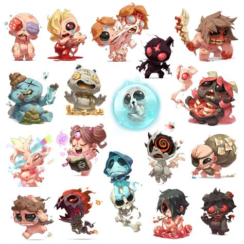 ArtStation - Tainted characters | The binding of isaac, Indie game art ...