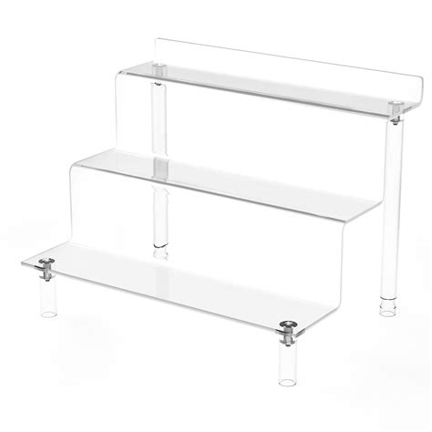 Janaden Acrylic Riser Stands for Displaying Amiibo Funko POP Figures, Clear Acrylic Display ...