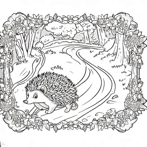 Hedgehog Coloring Page – Color My Pages