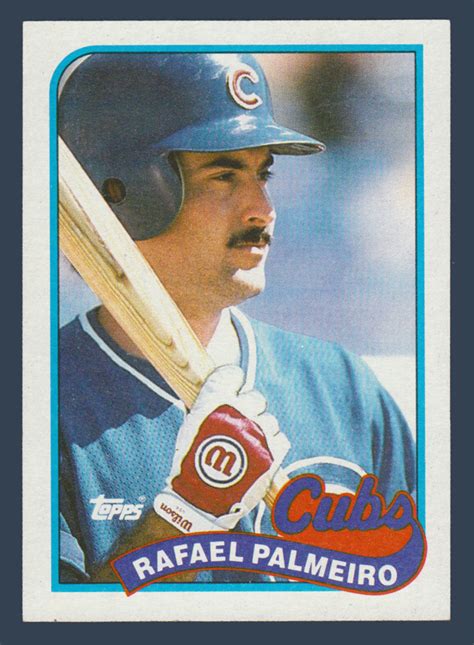 Rafael Palmeiro # 310 - 1989 Topps Baseball | Baseball, Mlb chicago cubs, Baseball cards