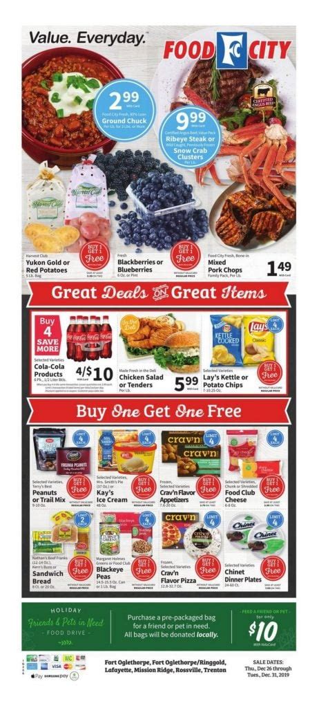 Food City Weekly Ad Dec 26 – Dec 31, 2019