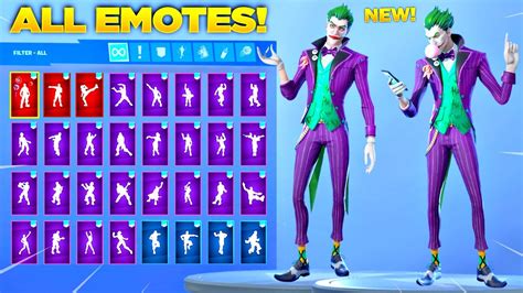 *NEW* JOKER SKIN Showcase with All Fortnite Dances & Emotes! (The Last Laugh Bundle) - YouTube