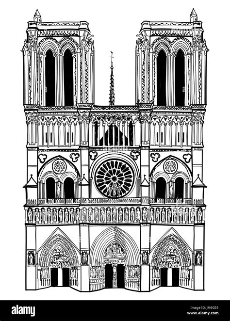 Notre dame cathedral view Cut Out Stock Images & Pictures - Alamy