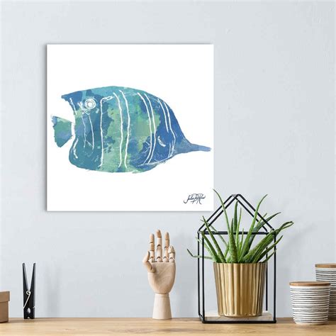 Watercolor Fish in Teal III Wall Art, Canvas Prints, Framed Prints, Wall Peels | Great Big Canvas