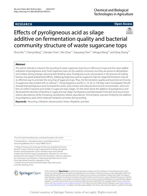 (PDF) Effects of pyroligneous acid as silage additive on fermentation ...