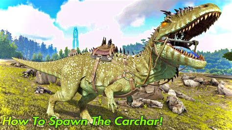 How To Spawn The Carcharodontosaurus In Ark Survival Evolved! - YouTube