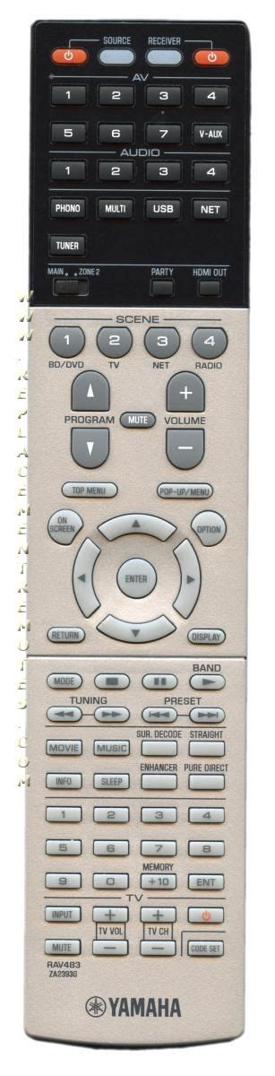 Buy YAMAHA RAV483 -ZA239300 Audio/Video Receiver Remote Control