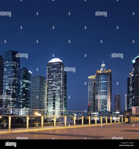 beautiful night view in shanghai Stock Photo - Alamy