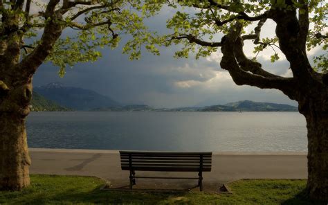 Bench By The Lake Wallpapers - Wallpaper Cave