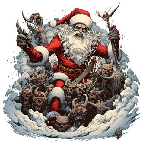 Evil Santa Claus Png,sinister Santa Png,dark Christmas Santa Graphics,scary Santa Claus ,creepy ...