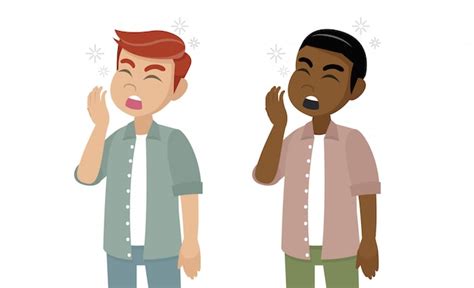 Premium Vector | Cartoon character, man character yawning.