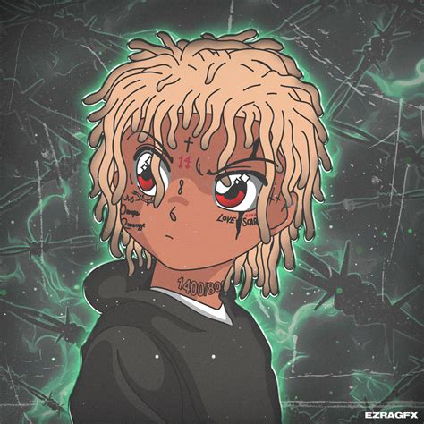 Kawaii Trippie Redd - Artwork by Me🖤🎨 : r/rap