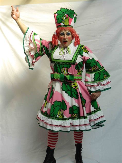 Panto Dame - Broccoli | Pantomime, Costumes, Costume hire