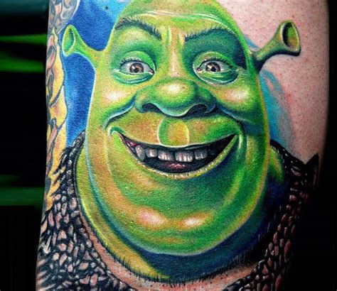 Shrek tattoo by Mike Devries | Post 15830