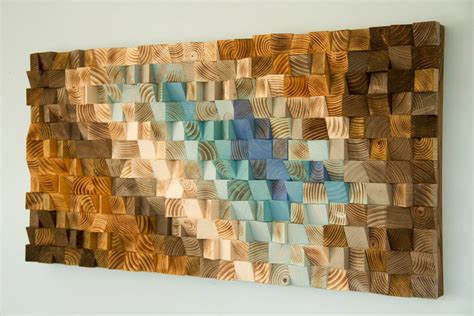 Nordic Wood Wall Art, 3D Wall Art Decor, Scandinavian wood wall decor ...