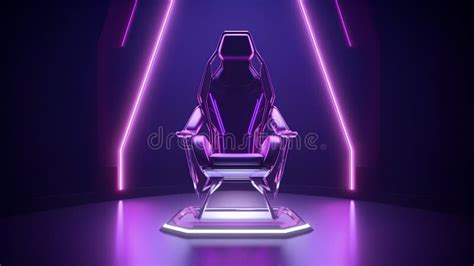 Luxury Interior Design, 3d Render, Violet Neon Background Stock ...