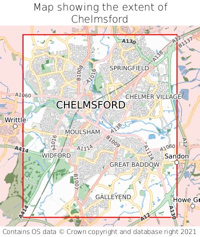 Where is Chelmsford? Chelmsford on a map