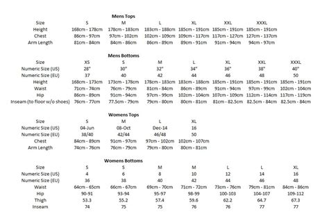 Fox Size Guide