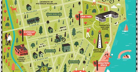 I Draw Maps: Illustrated Map of Milwaukee County Parks by Nate Padavick