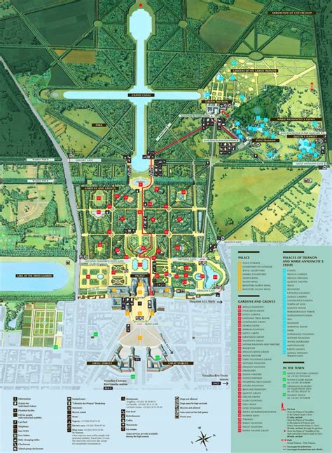 Palace of Versailles tourist map - Ontheworldmap.com