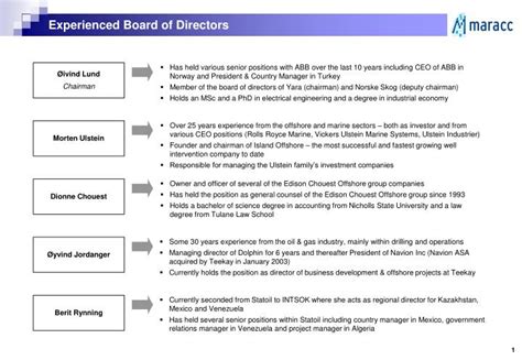 PPT - Experienced Board of Directors PowerPoint Presentation, free ...