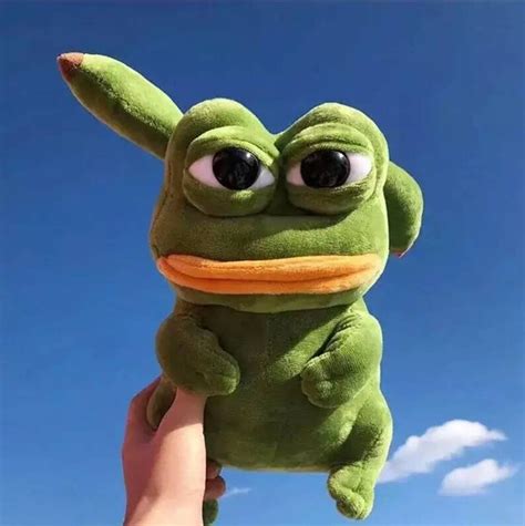 PEPE The Frog Pikachu Plushie Squishy Funny Meme | Etsy