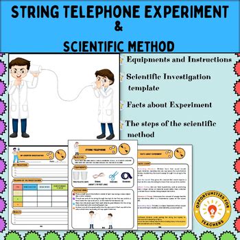 String Telephone Experiment by Opportunities For Teachers | TPT